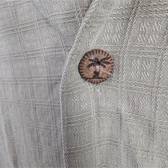 Jamaica Jaxx 100% Silk Casual Button Front Shirt Sz L Tropical Coastal Resort - Picture 8 of 16